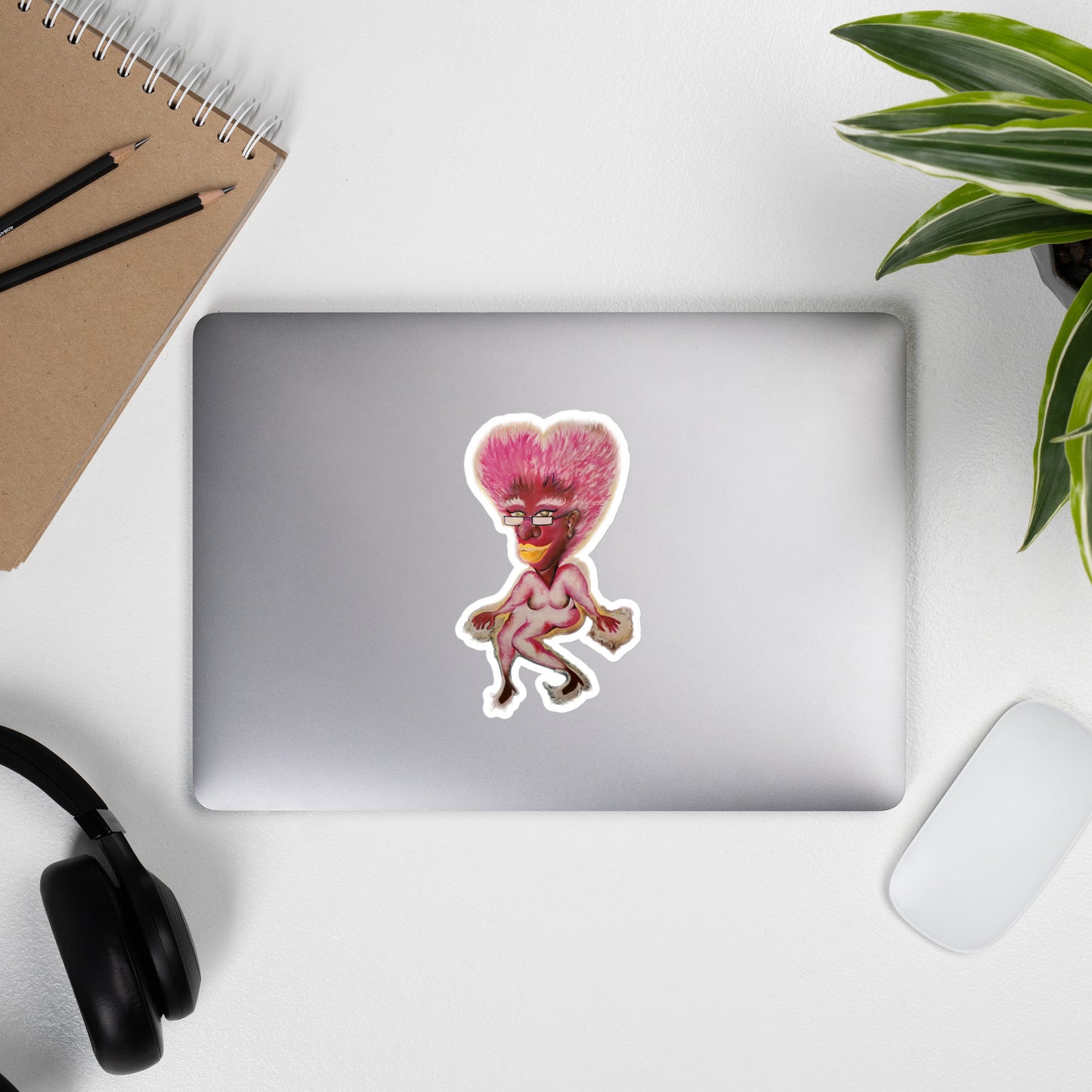 The Devine Heart Lady by Jamela Breland | Bubble-free stickers